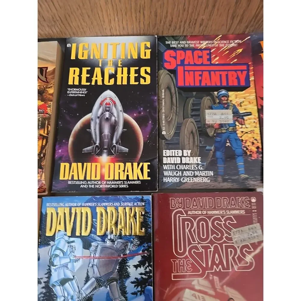 Lot of 10 VTG David Drake War‎ Military Fantasy Science Fiction Paperback Books